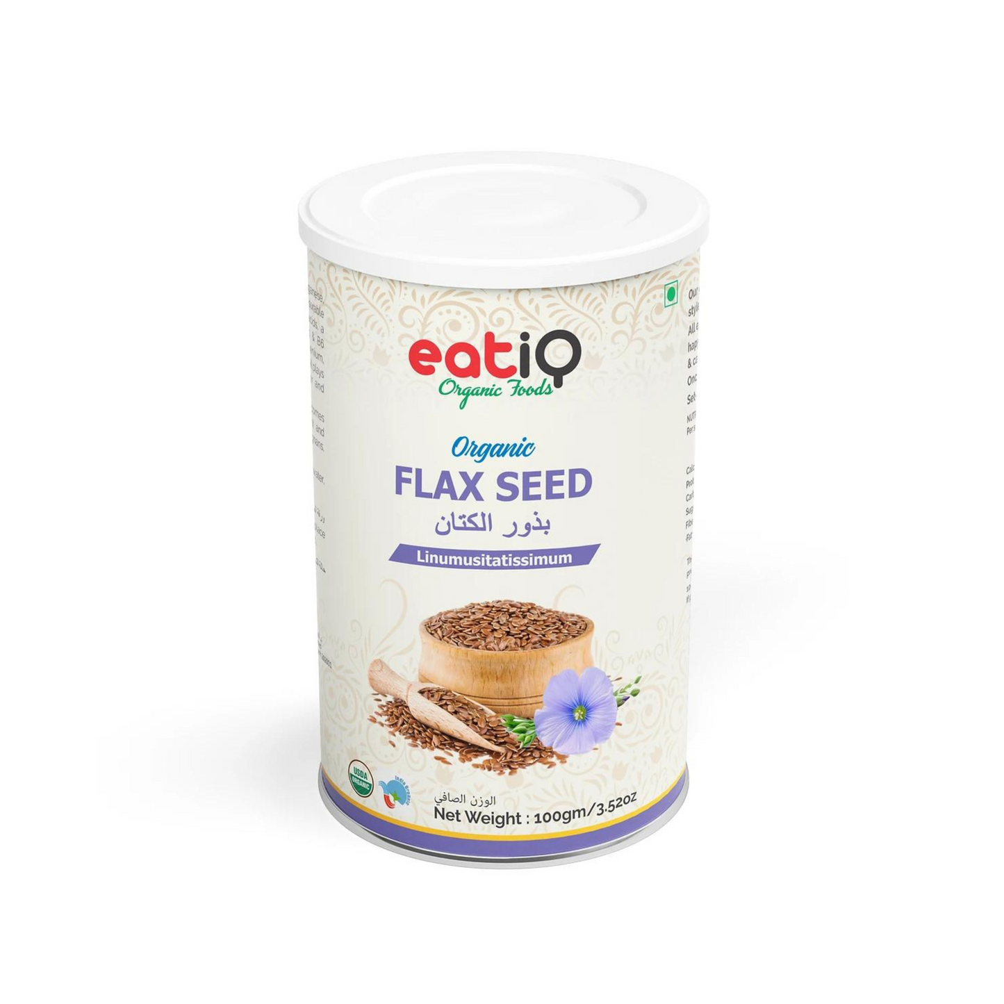 EatiQ Organic Flax Seed 100gm