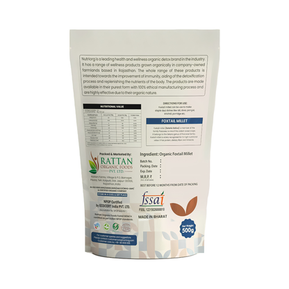 Nutriorg Organic Foxtail Millet 500g