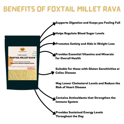 Organic Foxtail Millet Rava 500gm