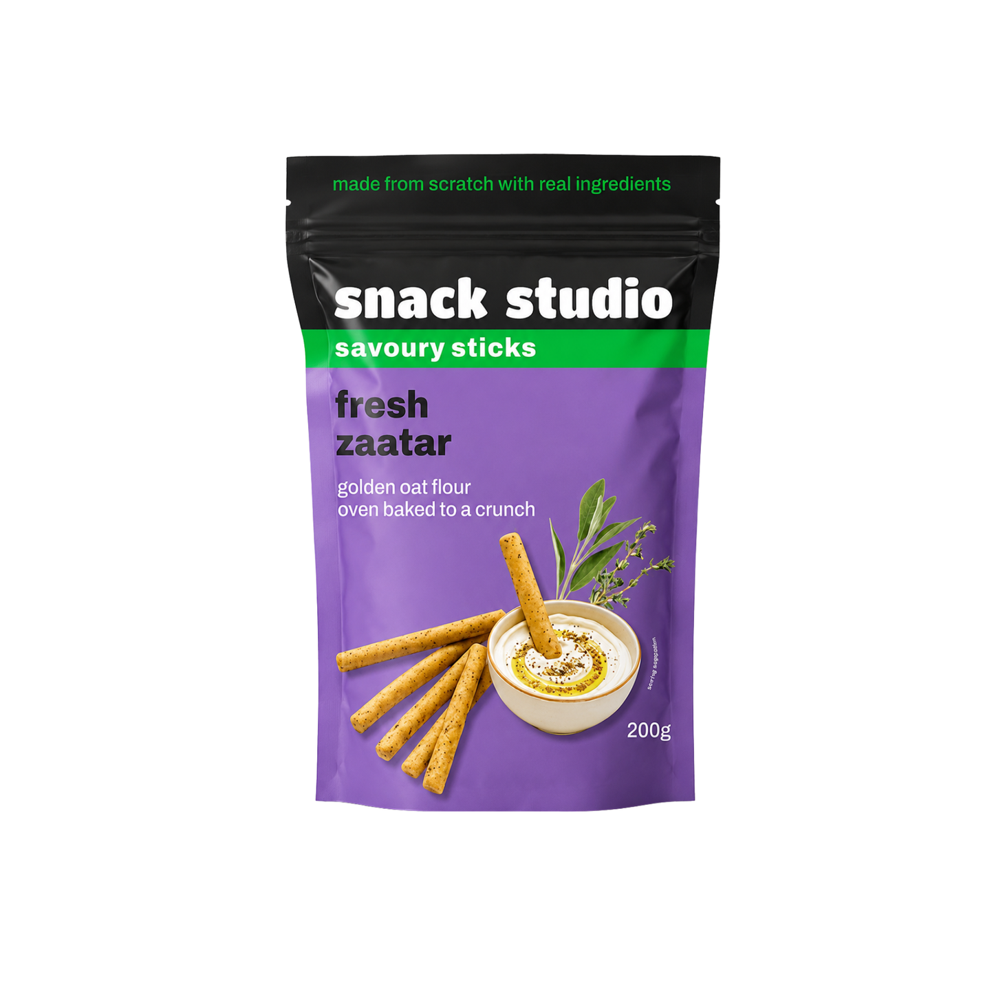 Snack Studio Fresh Zataar Savoury Sticks 200g