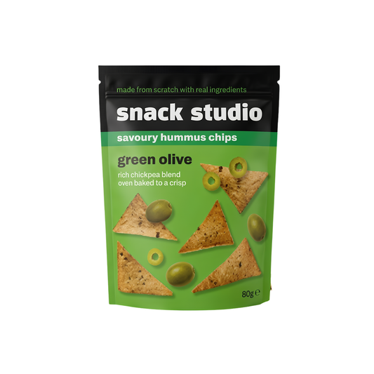 Snack Studio Hummus Chips Green Olive 80g