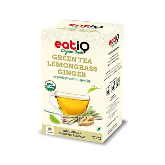 Organic Green Tea Lemongrass Ginger 50gm (25 x 2gm)