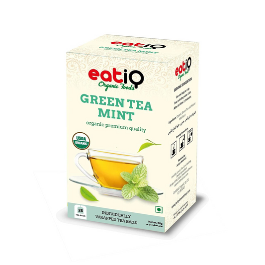 Organic Green Tea Mint 50gm  (25 x 2gm)