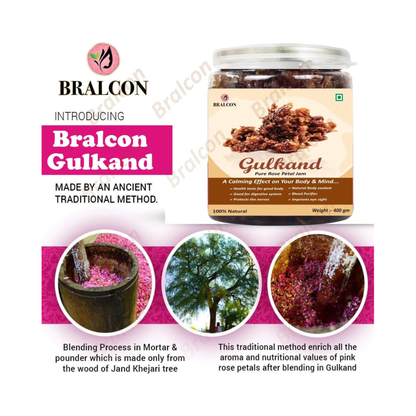 Bralcon Natural Gulkand (Rose Petal Jam)-400g