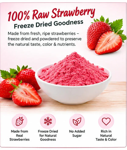 Freeze-Dried Raw Strawberry Powder 200g