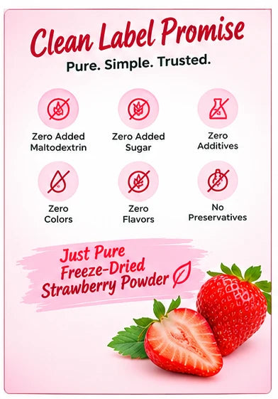 Freeze-Dried Raw Strawberry Powder 200g