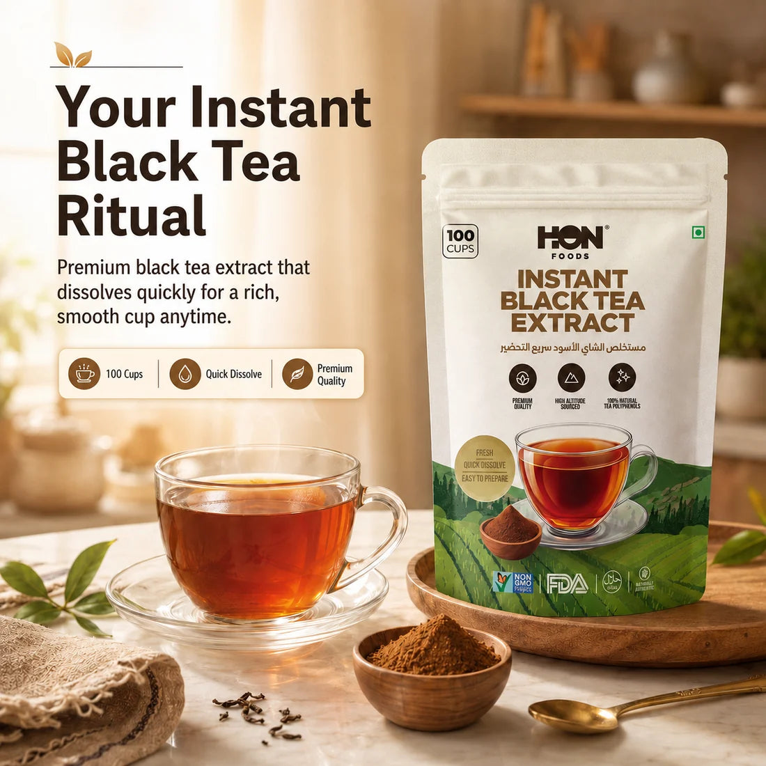 Instant Black tea Extract powder 100g