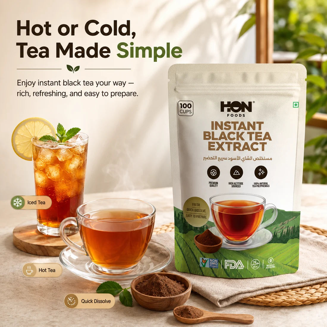 Instant Black tea Extract powder 100g