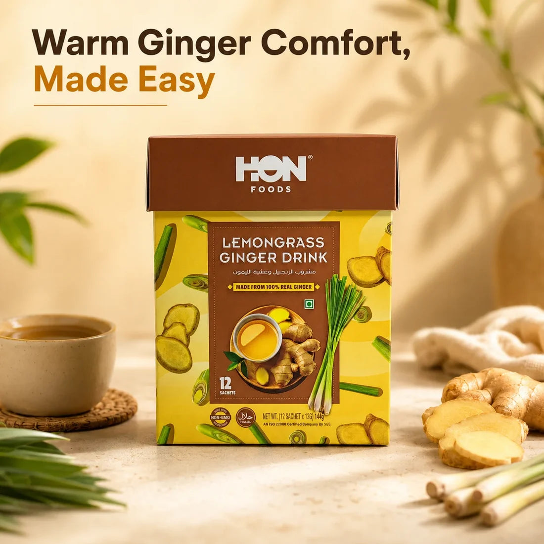 Lemon grass Ginger Instant Drink 12g X12Pcs