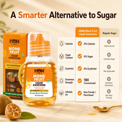 Monk Fruit Liquid Sweetener 18X Concentrate 60ml