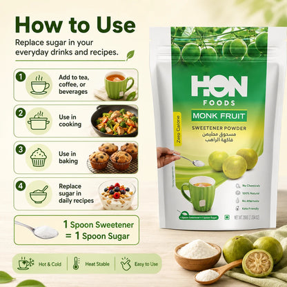 Monk Fruit Sweetener Powder 200g
