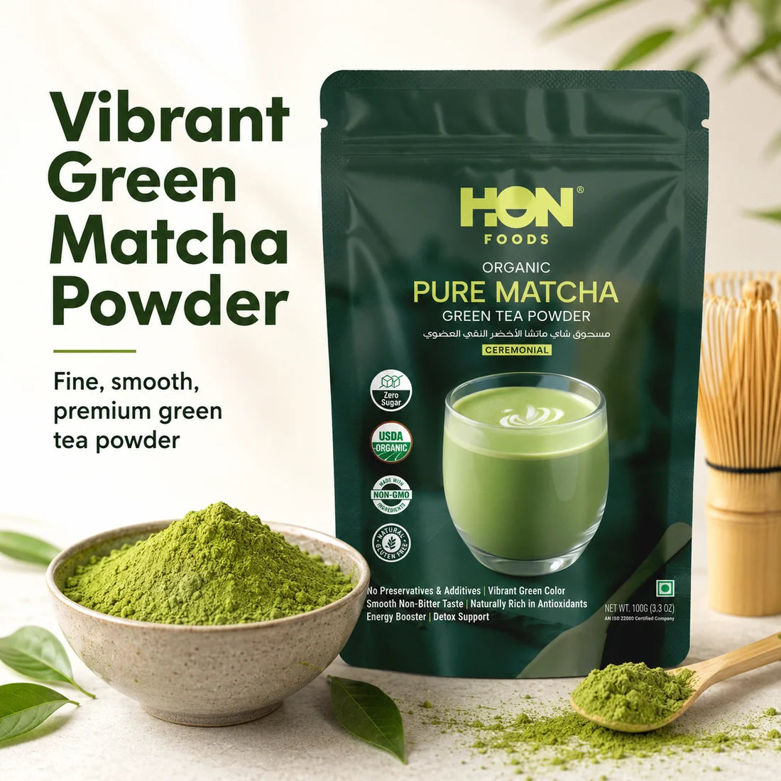 Organic Matcha Green Tea Powder 100g