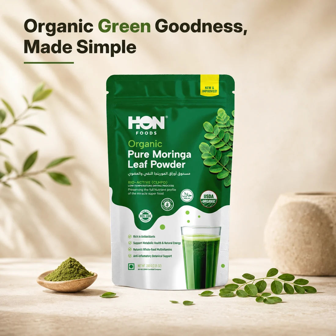 Organic Moringa Leaf Powder (CLHPD)200g