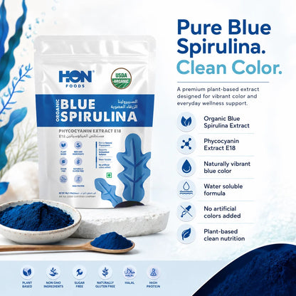 Organic Phycocyanin (Blue Spirulina) E18- 30g