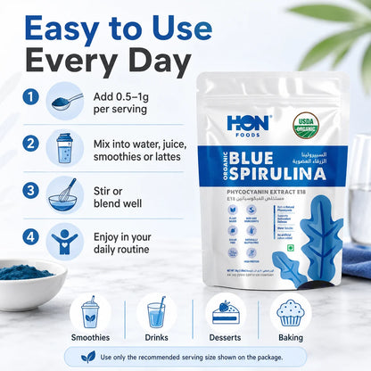 Organic Phycocyanin (Blue Spirulina) E18- 30g