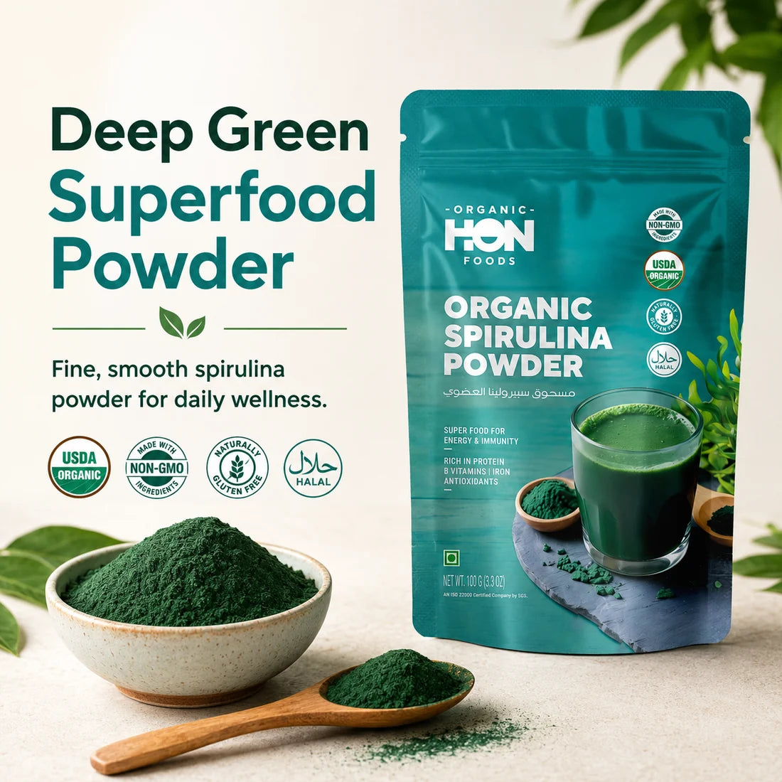 Organic Spirulina Powder 100g