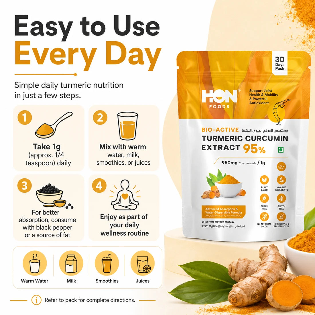 Turmeric Curcumin Extract 95% Powder 30g