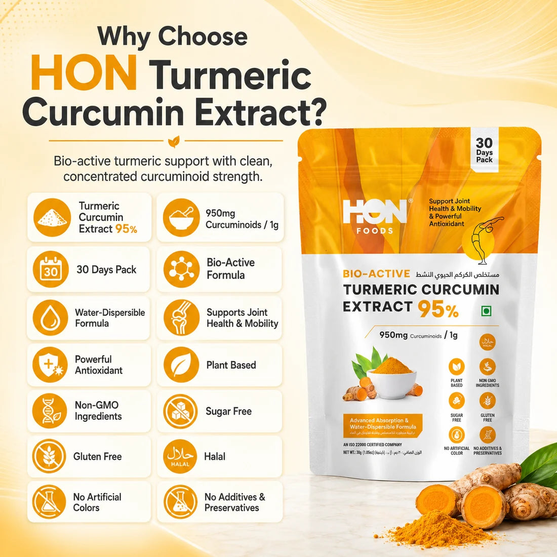 Turmeric Curcumin Extract 95% Powder 30g