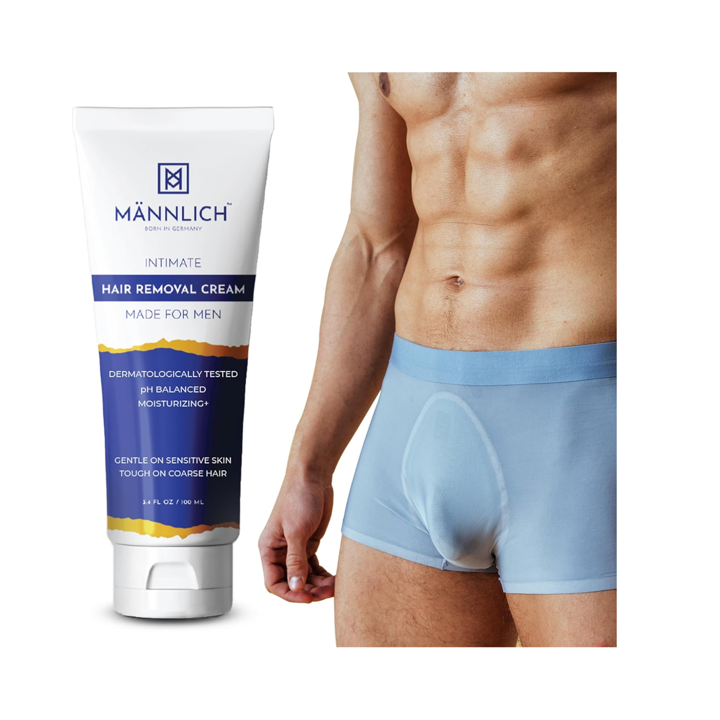 Mannlich Intimate Hair Removal Cream 100 ml