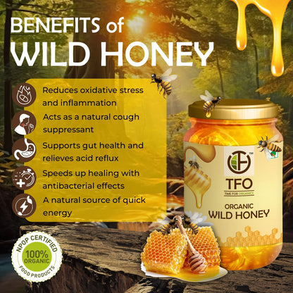 TFO Organic Wild Honey 250ml
