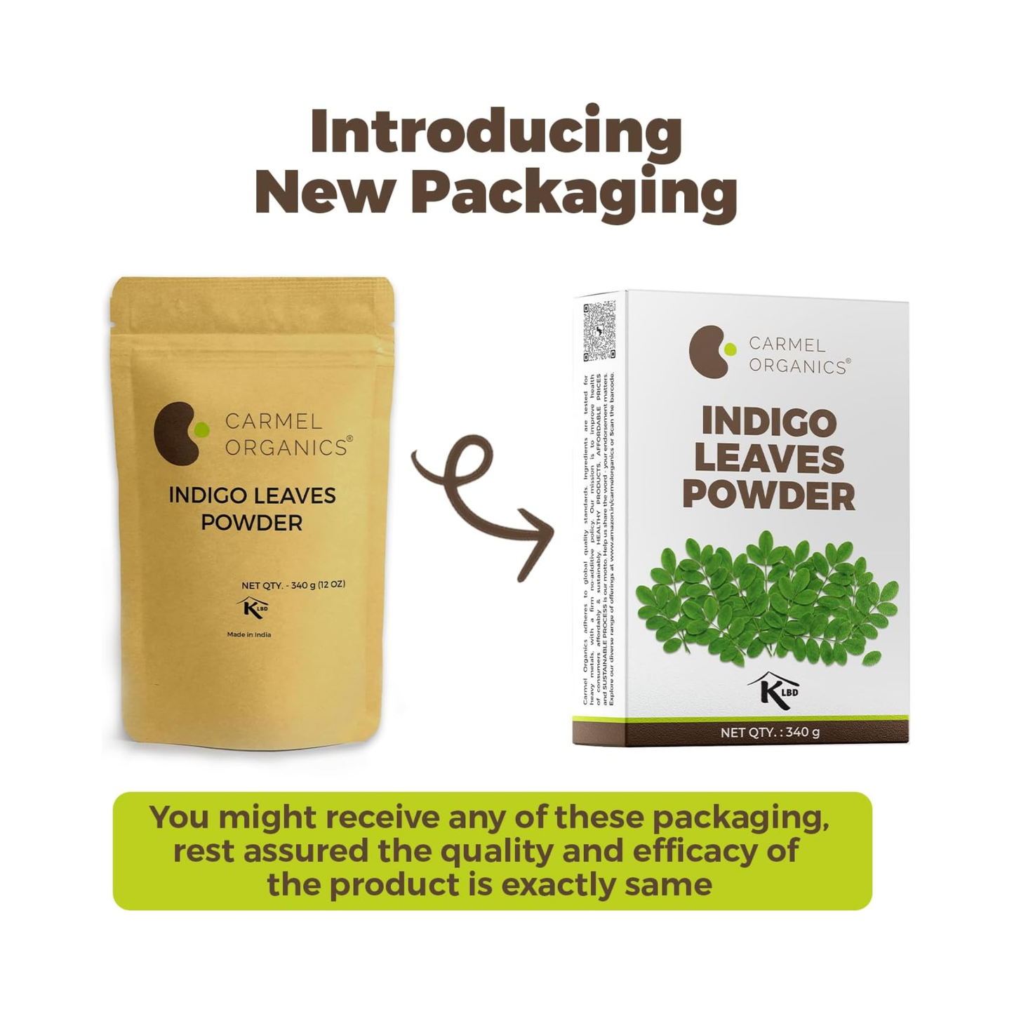 Carmel Organics Indigo Leaves Powder 340g