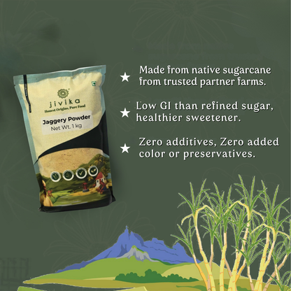 Jivika Natural Jaggery Powder 1kg