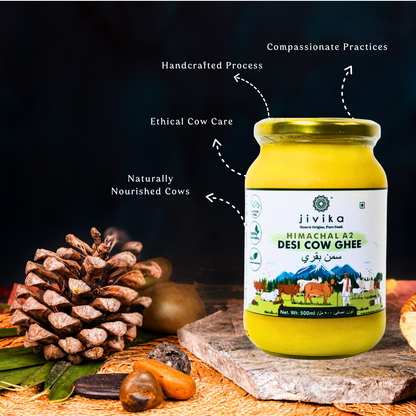 Jivika Himachal A2 Desi Cow Ghee 500ml