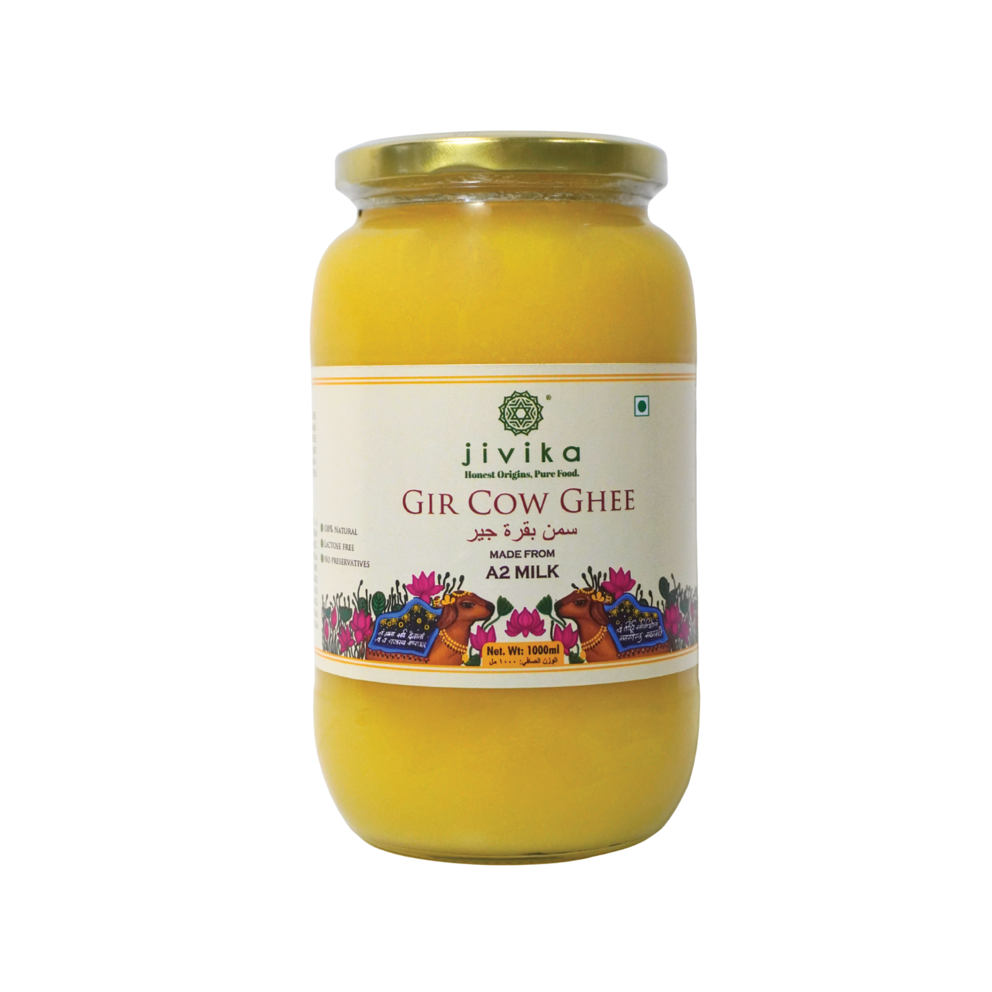 Jivika A2 Gir Cow Ghee 1000ml