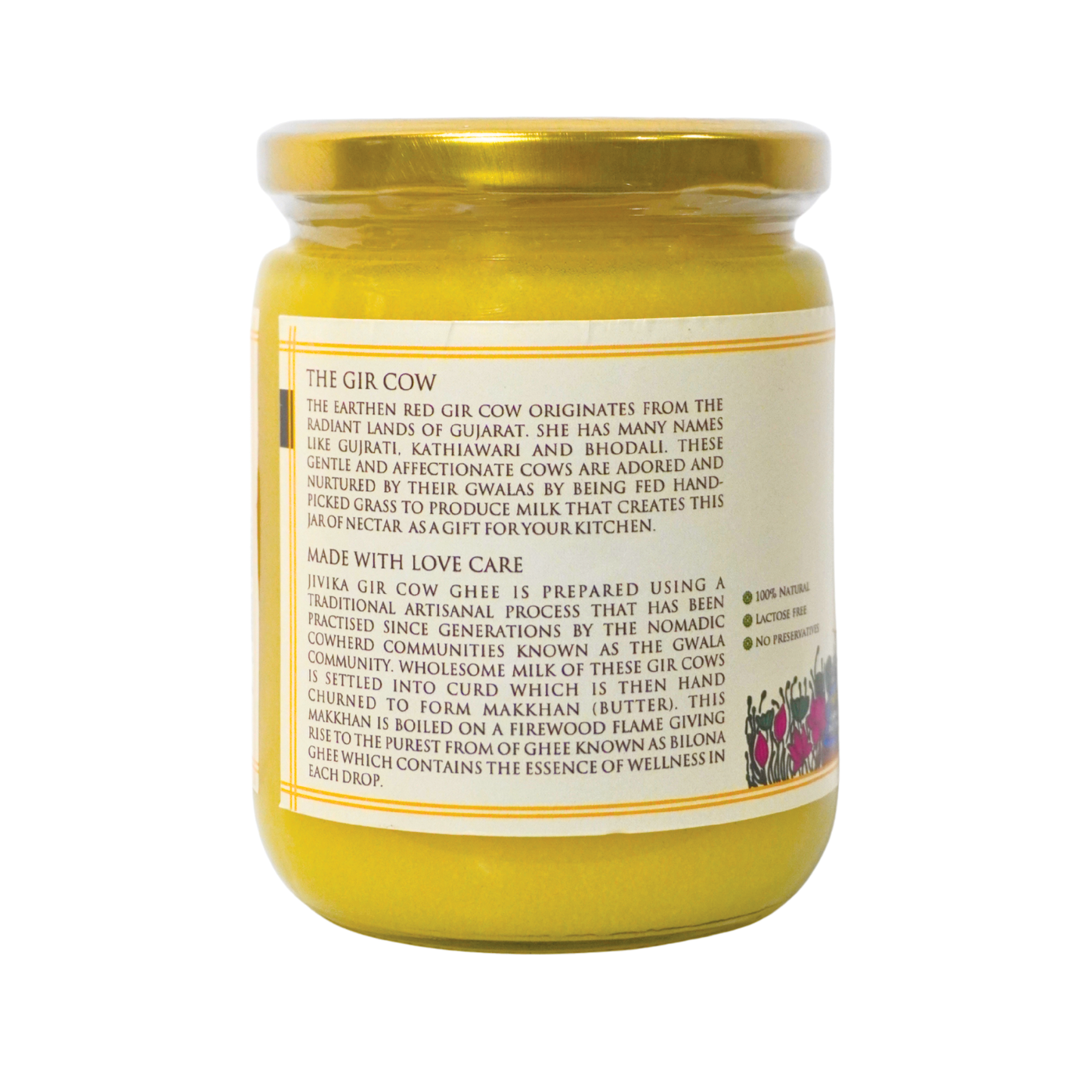 Jivika A2 Gir Cow Ghee 500ml