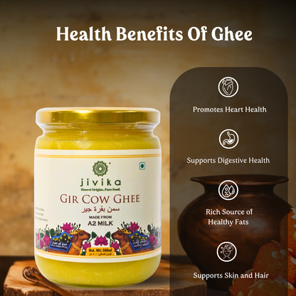 Jivika A2 Gir Cow Ghee 500ml
