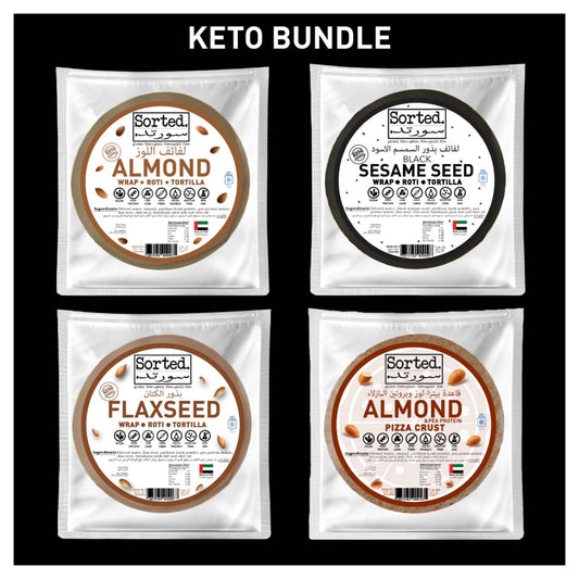 Keto Bundle: Three packs of wraps, one pack of pizza crust