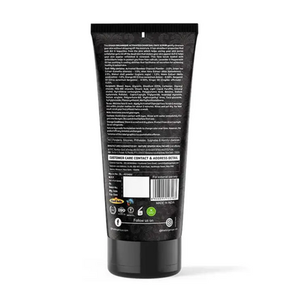 Khadi Organique Activated Bamboo Charcoal Face Scrub (SLS & Paraben Free) 100g