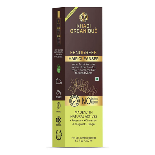 Khadi Organique Fenugreek Hair Cleanser (SLS & Paraben free) 200ml