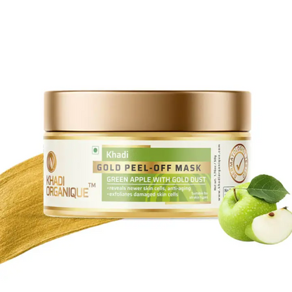 Khadi Organique Gold Peel-off Mask (Green Apple With Gold Dust) 50g