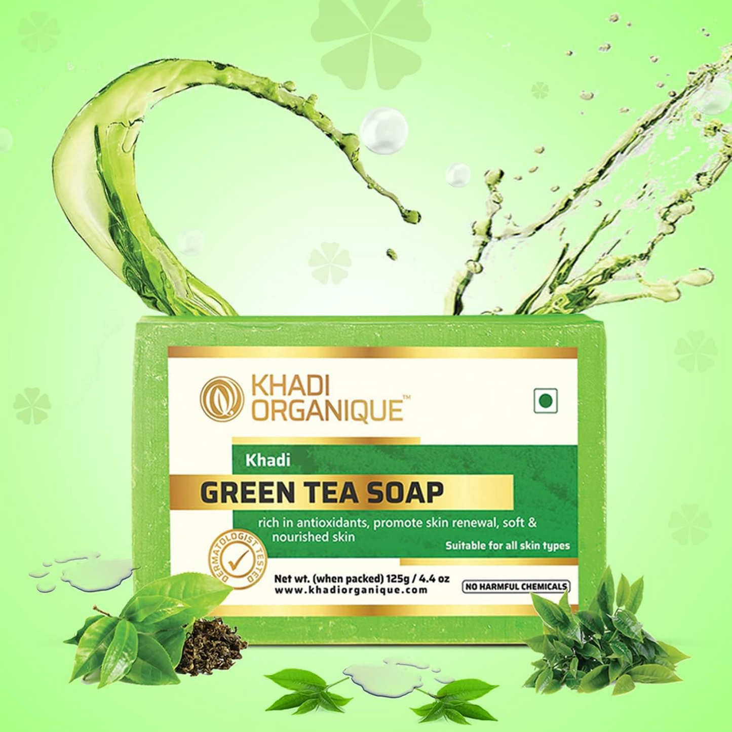 Khadi Organique Green Tea Soap 125g