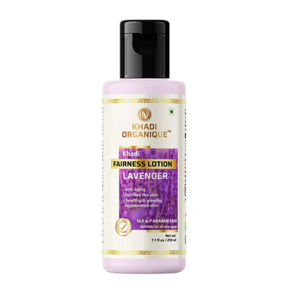 Khadi Organique Lavender Fairness Lotion( SLS & Paraben Free) 210ml