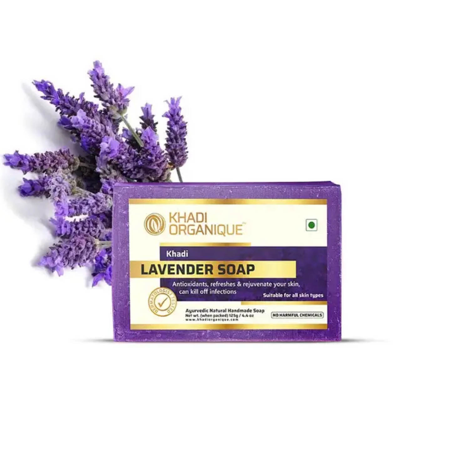 Khadi Organique Lavender Soap 125g