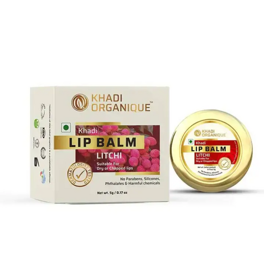 Khadi Organique Litchi Lip Balm 5g