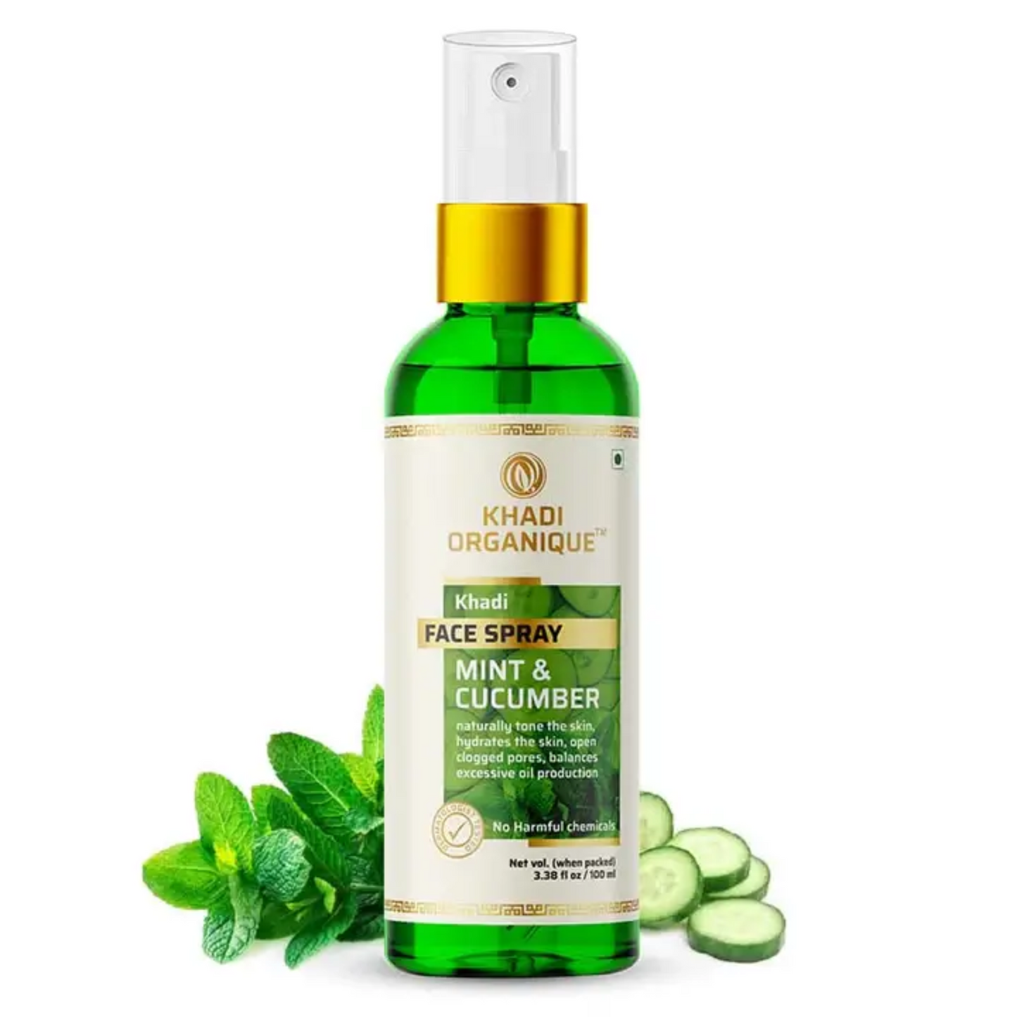 Khadi Organique  Mint Cucumber Face freshner 100ml