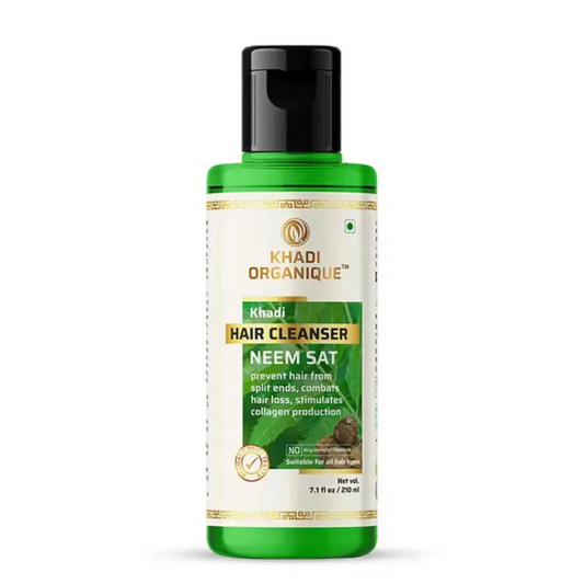 Khadi Organique Neem Sat hair Cleanser 210ml