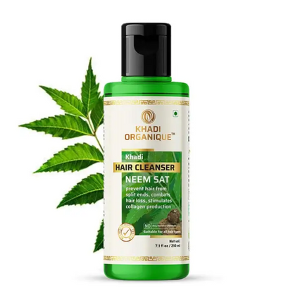 Khadi Organique Neem Sat hair Cleanser 210ml