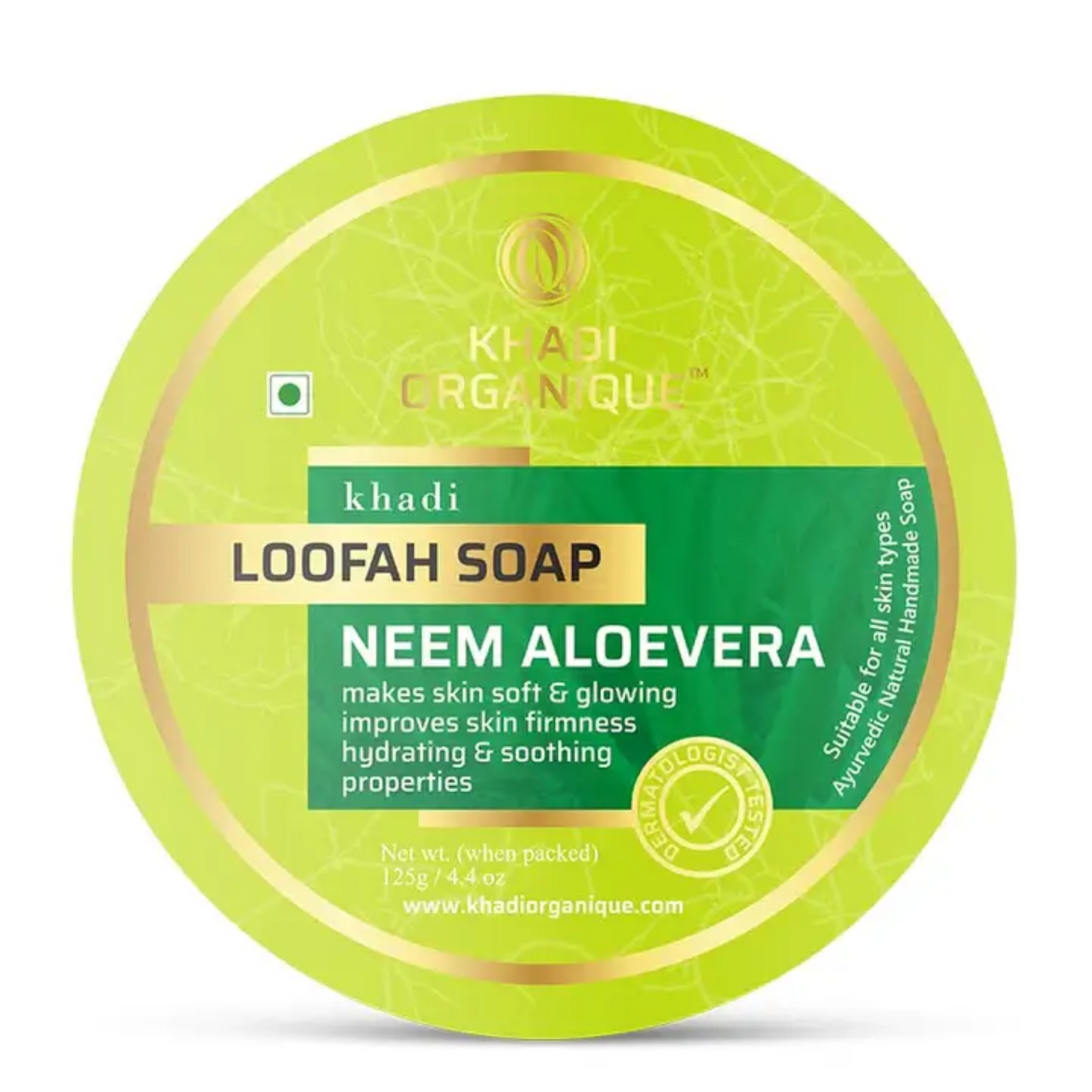 Khadi Organique Neem & Aloe Vera Loofah 125g.