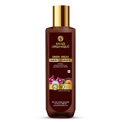 Khadi Organique Onion Argon Hair Cleanser  (SLS & Paraben free) 200ml