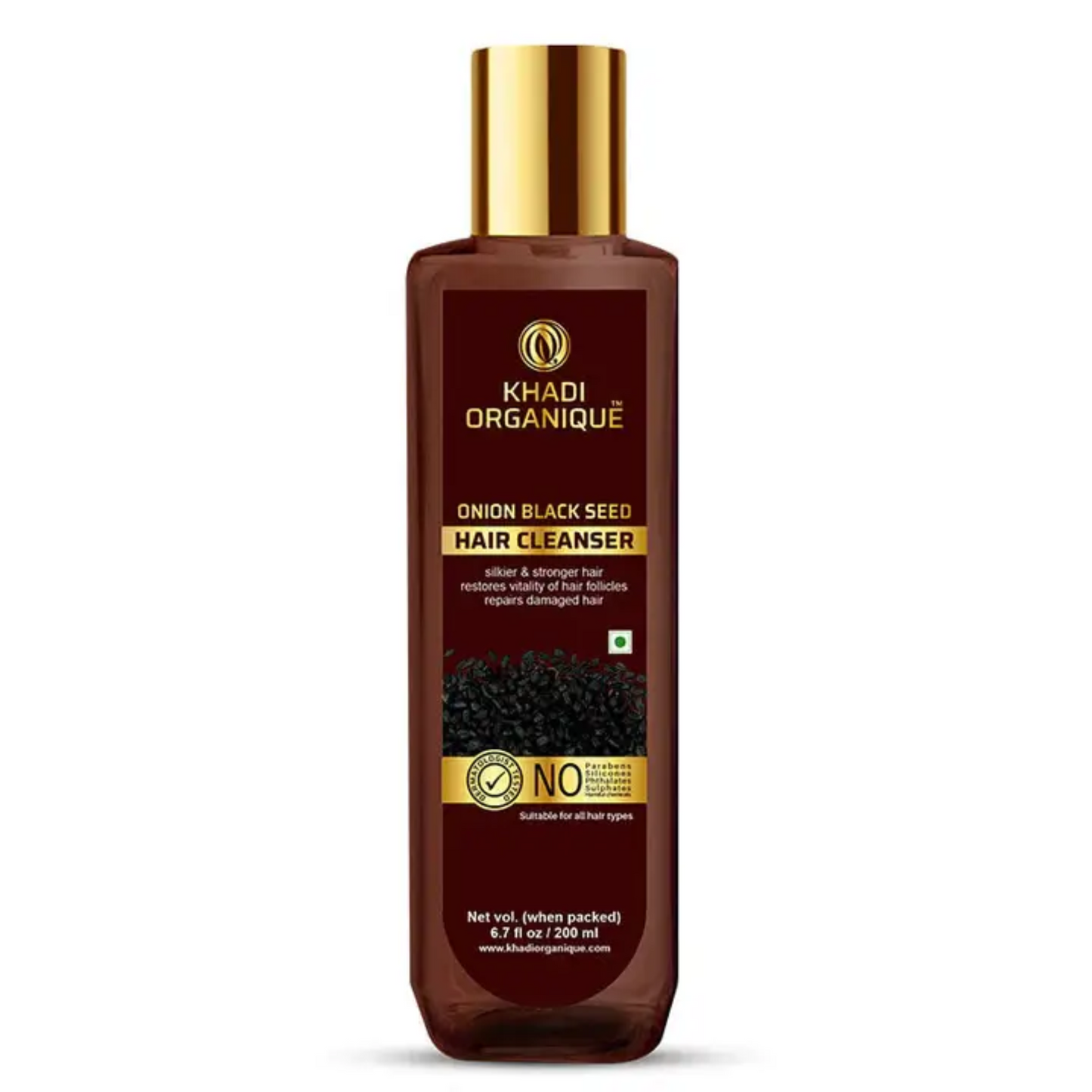 Khadi Organique Onion Black Seed Hair Cleanser (SLS & Paraben free) 200ml