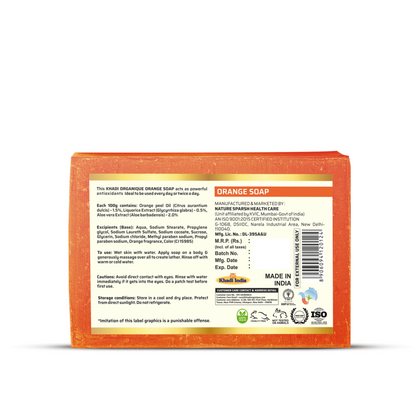 Khadi Organique Orange Soap 125g