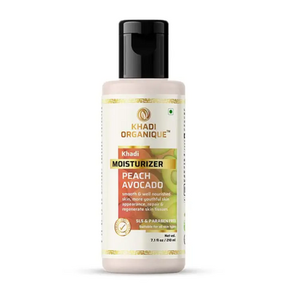 Khadi Organique Peach Avacado Moisturizer (SLS & paraben free) 210ml