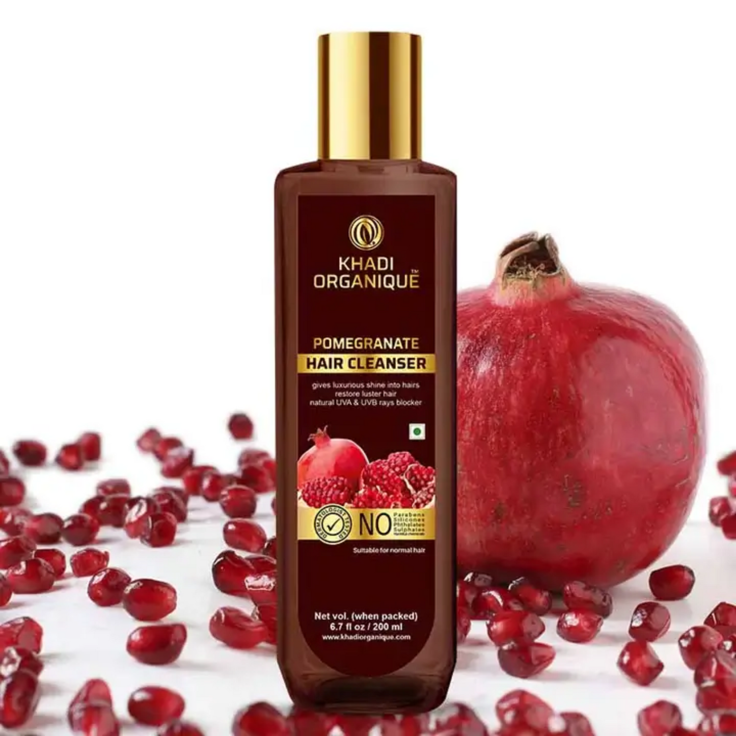 Khadi Organique Pomegranate Hair Cleanser (SLS & Paraben free) 200ml