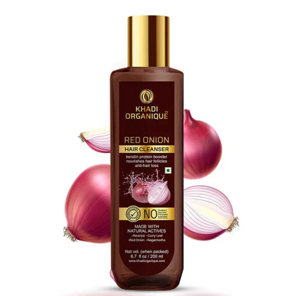 Khadi Organique Red Onion Hair cleanser (SLS & Paraben free) 200ml