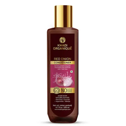 Khadi Organique Red onion hair conditioner (SLS & parabeen Free) 200ml