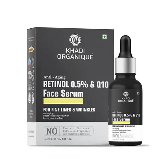 Khadi Organique Retinol 0.5% & Q10 Face Serum 30ml